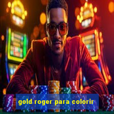 gold roger para colorir