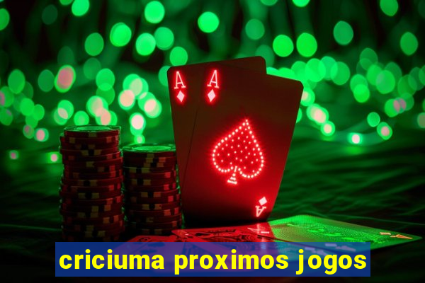 criciuma proximos jogos