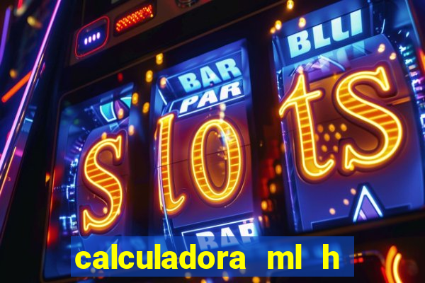 calculadora ml h para mcg kg min